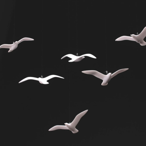 6 Seagull Mobile by John Perry 3 in wingspan version
