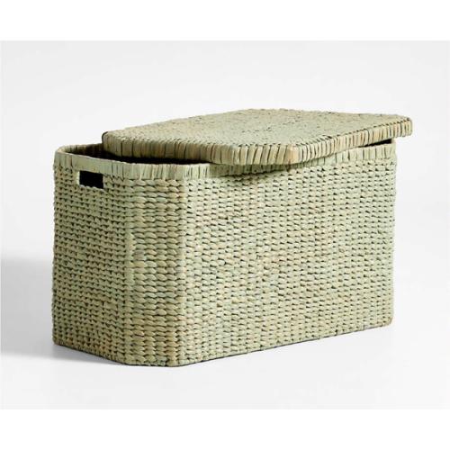 Rudy Rattan Sage Green Kids Toy Bin by Jake Arnold