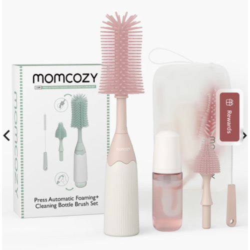 Momcozy Innovative Push-Press Design Bottle Brush Kit
