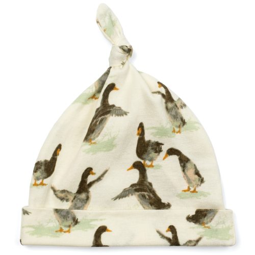 Duck Organic Cotton Knotted Beanie Hat