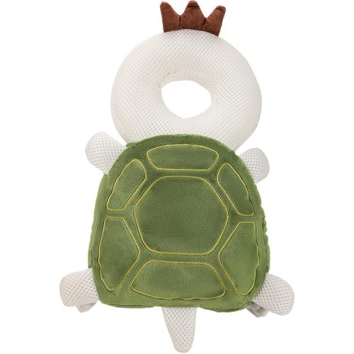 Baby Head Protection Backpack - Soft & Comfortable, Cute Cartoon Design, Turtle