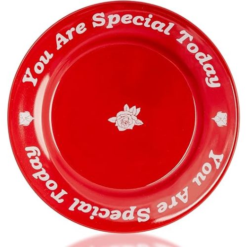 You Are Special Today Red Plate, Gift for Birthday/Wedding/Anniversary/Engagements/Holiday/Dinner/Occasions, Home Decor, Ceramic, 10.5"