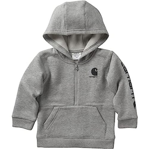 Carhartt Boys' Long-Sleeve Half-Zip Hooded Sweatshirt