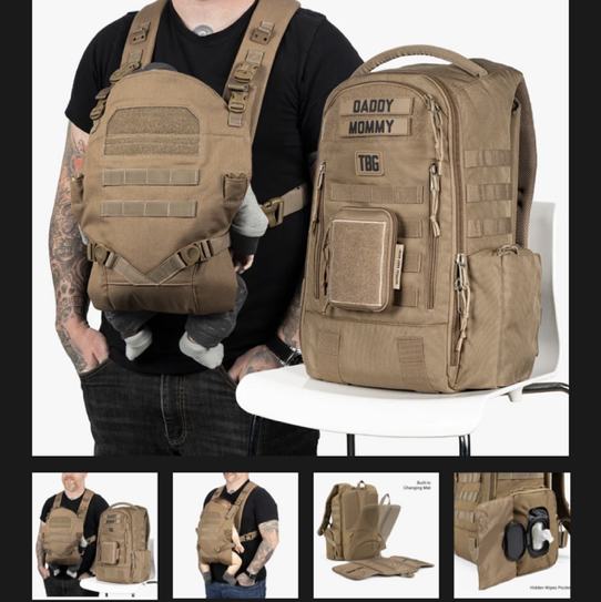 Daypack Diaper Bag & Baby Carrier Bundle - Durable, Versatile Gear – Tactical Baby Gear