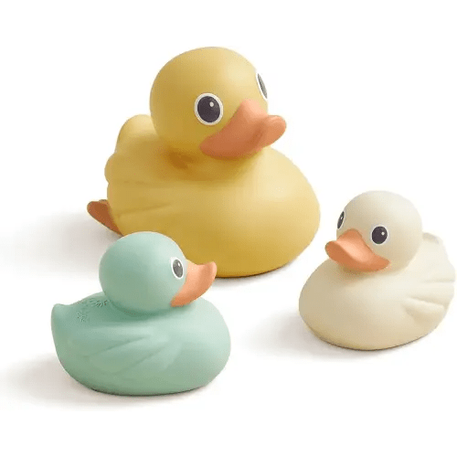 Itzy Ritzy Ducky Family - Set of 3 Duck Floating Bath Toys with Watertight Design (Duck)