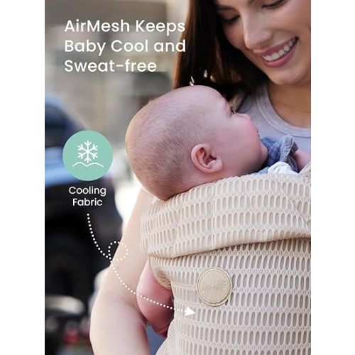 GROWNSY Baby Carrier Newborn to Toddler - Almond Beige