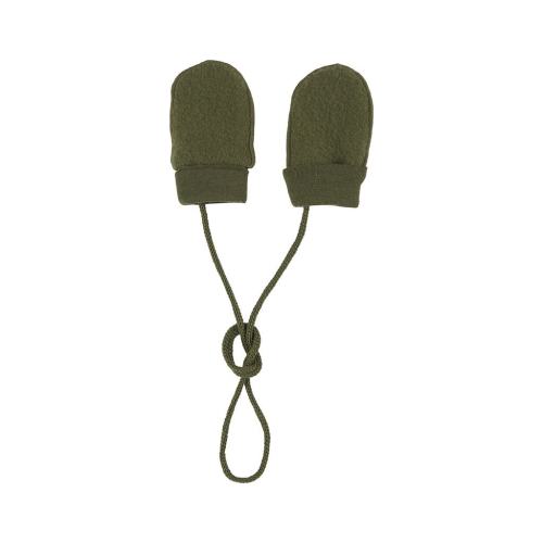 Mittens In Wool Fleece Moss Green | Babyshop - Shop premium children's clothes and baby gear - Babyshop.com,