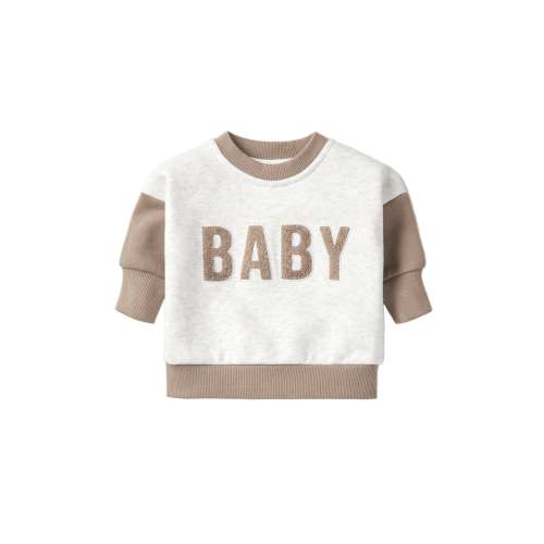Baby Elevated Crewneck - Mushroom