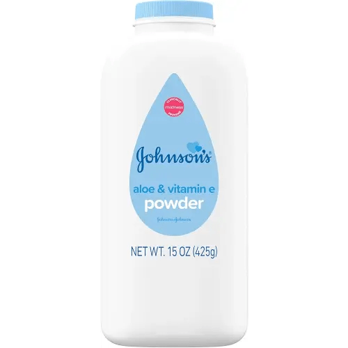 Johnson's Baby Powder, Naturally Derived Cornstarch with Aloe & Vitamin E for Delicate Skin, Hypoallergenic and Free of Parabens, Phthalates, and Dyes for Gentle Baby Skin Care, 15 oz