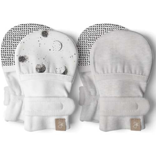 Stay On 2-Pack Mitts, Many Moons + Storm Gray - Goumi | Maisonette