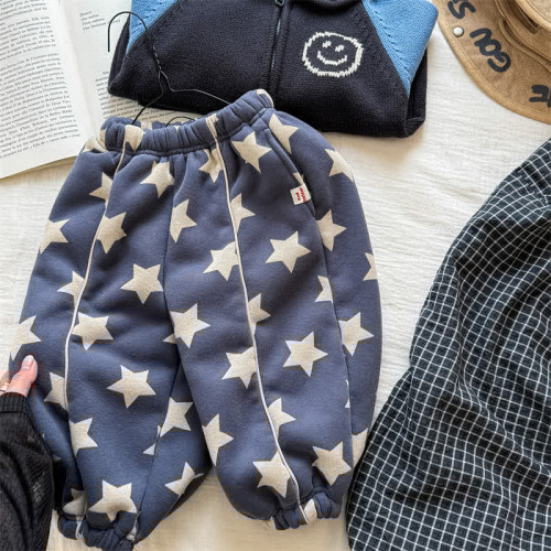 Toddler Fleece Lined Star Jogger Pants