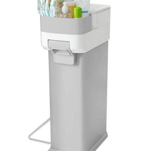 Skiphop Grey Nursery Style Diaper Pail | skiphop.com