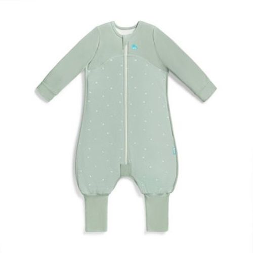 Love to Dream Long Sleeve Sleep Suit - Cotton Fleece 1.5 TOG Olive Twigs - 12-24M