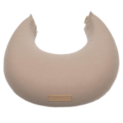 Natural Breastfeeding Pillow, Nursing and Posture Support, Plant Based Cushion with Organic Cotton Removable Cover (Wheat)