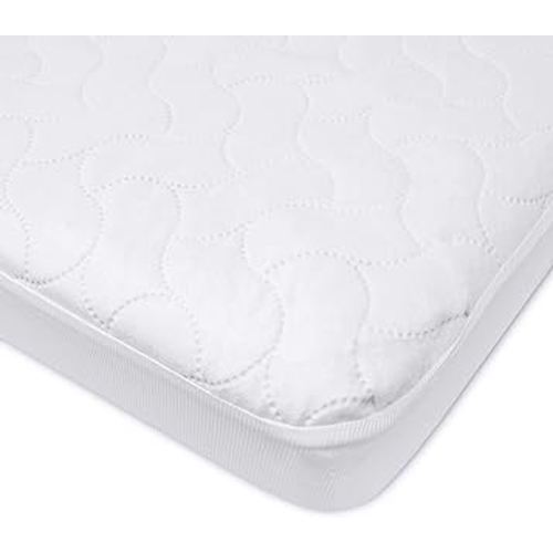 American Baby Company Waterproof Fitted Porta/Mini Crib Mattress Protector, Quilted and Noiseless Mini Crib Pad Cover, White, 38"x24"x5"