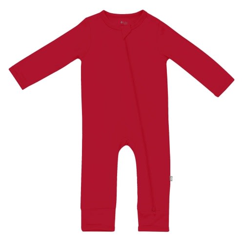 Zippered 0-3 Months Romper in Cardinal - Unisex colors requested!