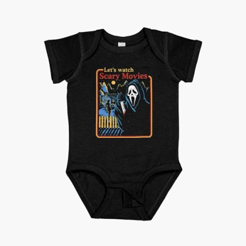 Lets Watch Scary Movies Scream Horror Active Baby One-Piece