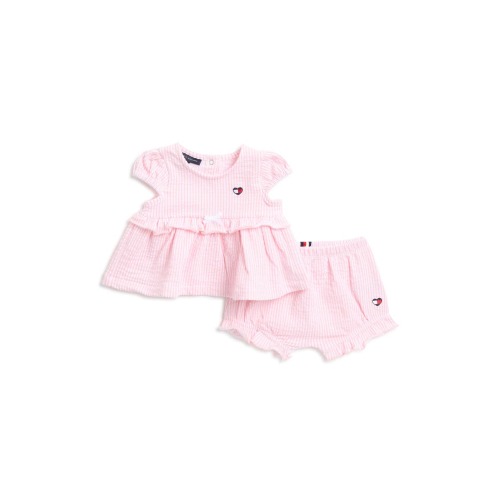 Tommy Hilfiger Stripe Ruffle Top & Shorts Set | Nordstromrack