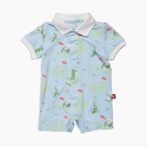 Magnetic Me Modal Magnetic Romper - A Putt Above, 0-3 M
