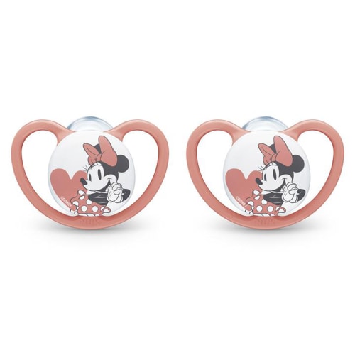 NUK Space Minnie Mouse Pacifiers, 2-Pack