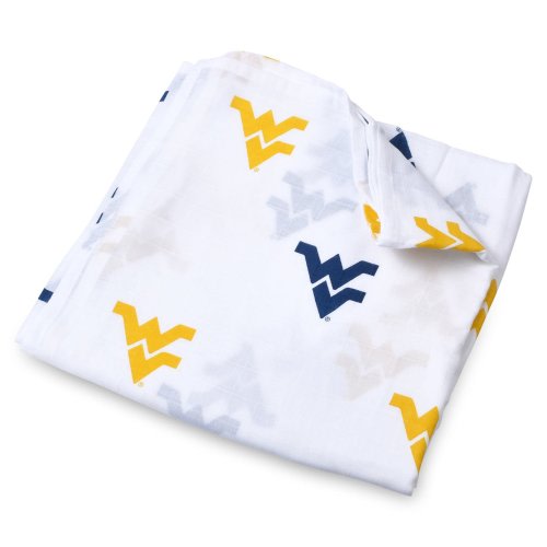 Infant West Virginia Mountaineers 47'' x 47'' Muslin Swaddle Blanket
