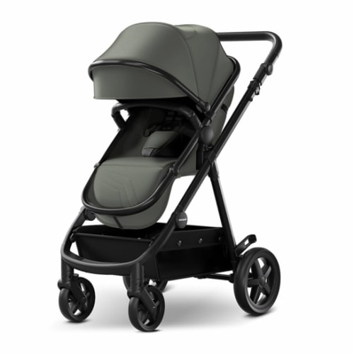 Mompush Meteor2 Baby Stroller 2-in-1 with Newborn Mode, Compatible with Infant Car Seat Adapter Included, Full-Size Bassinet Strollers for Family Outings