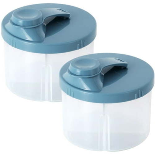 Tersarium 2 pcs Baby Formula Dispenser Milk Powder Dispenser Four-Compartment Formula Container