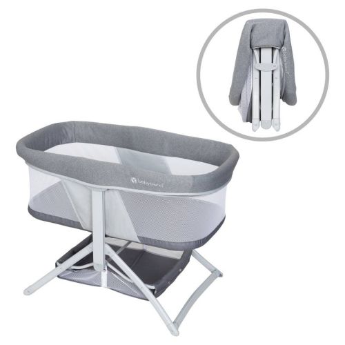 Baby Trend Quick-fold 2-in-1 Rocking Portable Bassinet - Shadow Stone Gray