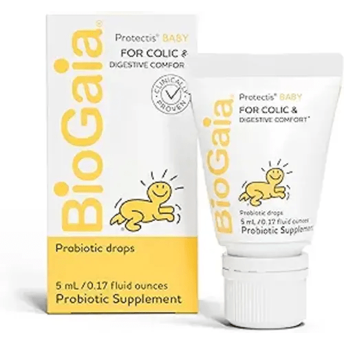 BioGaia Protectis Baby Probiotic Drops | Baby Essentials for Colic & Gas Relief | Safe for Newborns | Ease Crying, Fussing, Colic, Gas, Spit-ups & Constipation | No Dairy, Soy & Gluten | 5mL