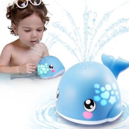 Joyfy Baby Bath Toy Whale Sprinkler, Light Up Bathtub Water Toys – Water Spraying, Vibrant Colorful Lights, Gift For Babies & Toddlers 6 Months+