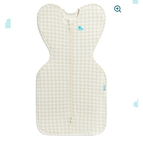 Swaddle Up™ 1.0 TOG Cotton Tan Houndstooth