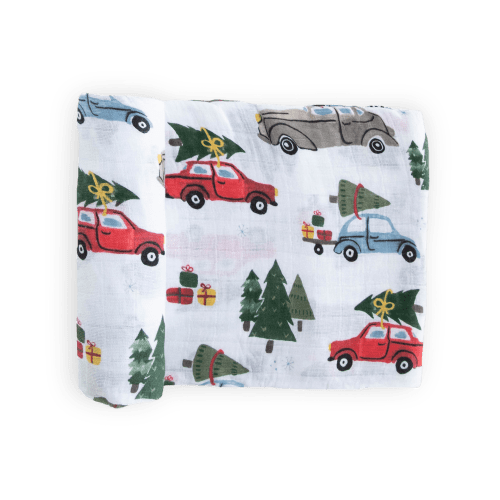 Cotton Muslin Swaddle Blanket - Holiday Haul