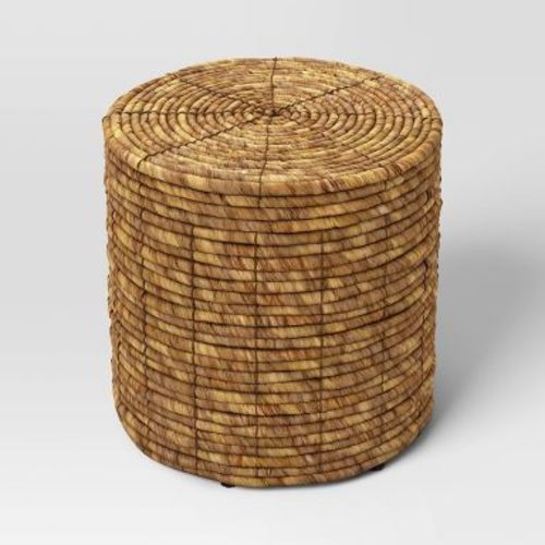 Woven Storage Ottoman Natural- Room Essentials™
