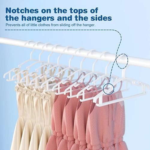 Small BABY HANGER 100 Pack Colorful Plastic Baby Clothes Closet GoodtoU