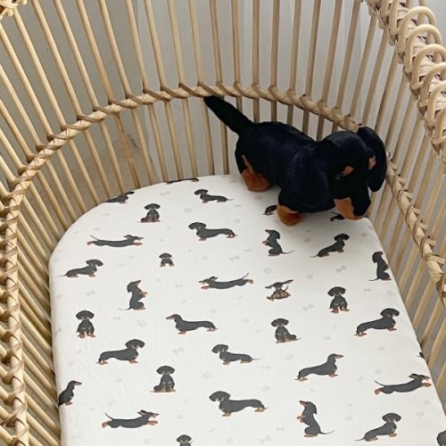 Dachshund | Bassinet Sheet / Change Mat Cover – Smitten Bub Co.
