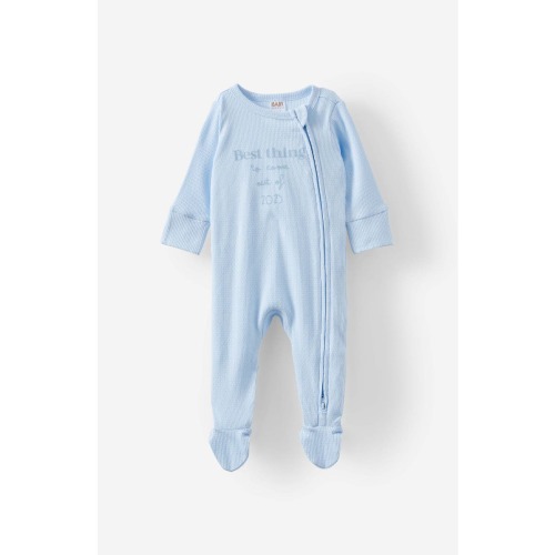 Organic Pointelle Zip All In One Romper, Newborn