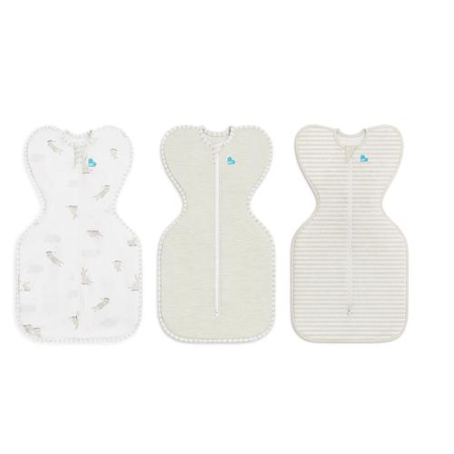 Swaddle Up™ Starter Pack 1.0 TOG Cotton Sand Cloud Bunnies
