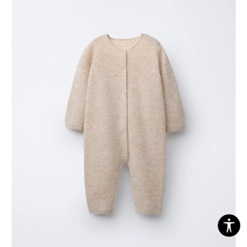 WOOL AND CASHMERE BLEND JUMPSUIT - Sand / Marl | ZARA United States