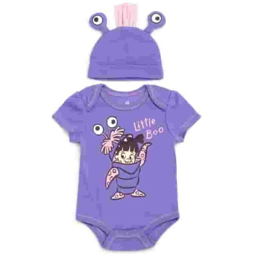 Disney Monsters Inc. Boo Cosplay Bodysuit and Hat Set 12 Months