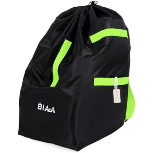 elaia Car Seat Travel Bag for Airplane, Waterproof Wearable with Straps, Large Capacity Car Seat Check Bag, Perfect for Air Travel, Family Vacations, and Parents with Infants