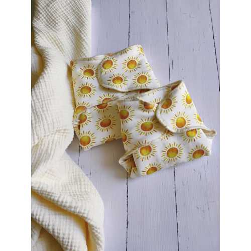 Sunshine winged prefold cloth diaper, one size or newborn preflat diaper