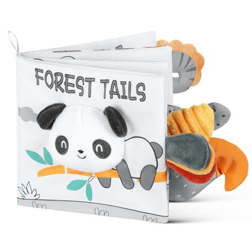 Soft Baby Books Toys, 3D Touch and Feel Crinkle Cloth Books, Baby Books Toys for Babies, Toddlers Infant Kids, Soft Baby Books Touch and Feel Crinkle for Infants Toddler Gifts Toy(Panda)