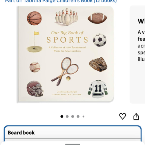 Our Big Book of Sports: A Collection of 100+ Foundational Words for Future Athletes (Tabitha Paige Children's Book Series)
