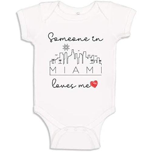 Someone Loves Me in Baby Bodysuit Infant One Piece for U.S. American Cities