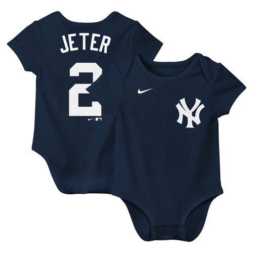 Newborn & Infant New York Yankees Derek Jeter Nike Navy Fuse Name & Number Bodysuit