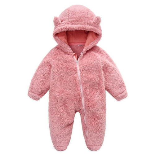 Odeerbi Baby Girls Boys Clothes Baby Rompers Newborn Fleece Footie Snowsuit Winter Bunting Onesie Cartoon Warm Hooded Romper Jumpsuit Outfits