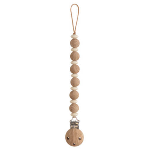 Mushie Silicone Pacifier Clip | Luna