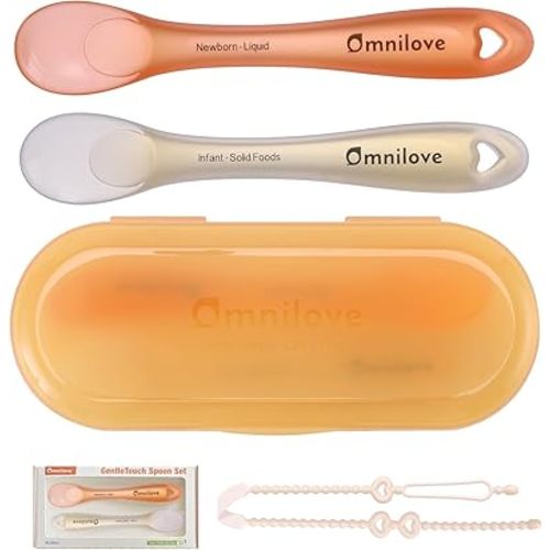 Silicone Training Spoon for Baby Led Weaning 2 Pack
