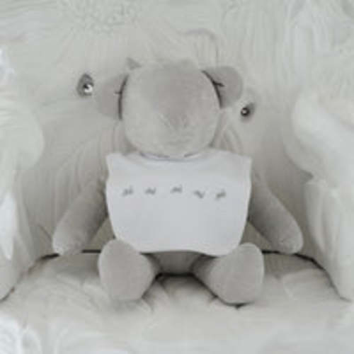 Bunnies Bib – Whiteflowers Gallery