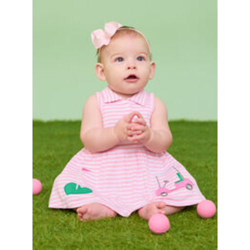 Ready To Golf Polo Dress in Pink | Tullabee